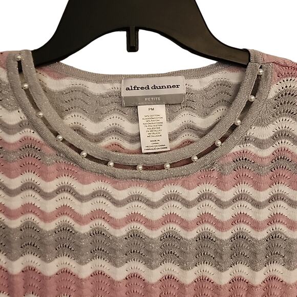 Alfred Dunner Striped Top, PM - Picture 3 of 5